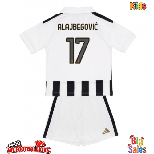 Juventus Kerim Alajbegovic #17 Replica Home Stadium Kit for Kids 2026-27 Short Sleeve (+ pants)